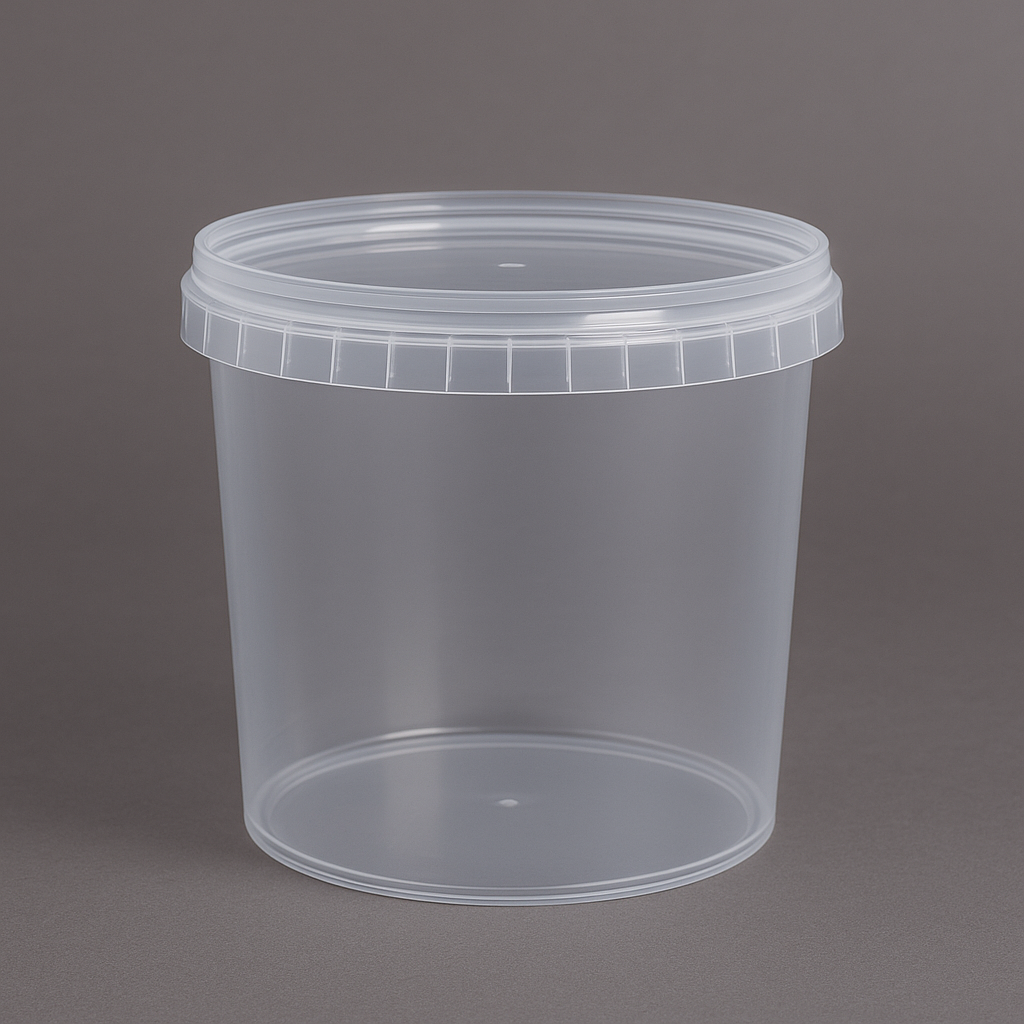 Runddose PP Ø 95 mm – 520 ml mit Deckel