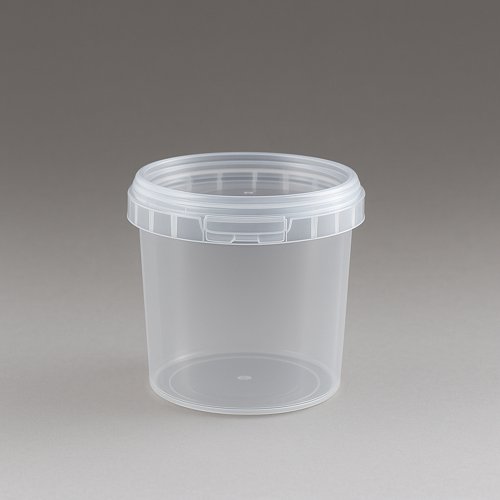 Runddose PP Ø 69 mm – 155 ml mit Deckel