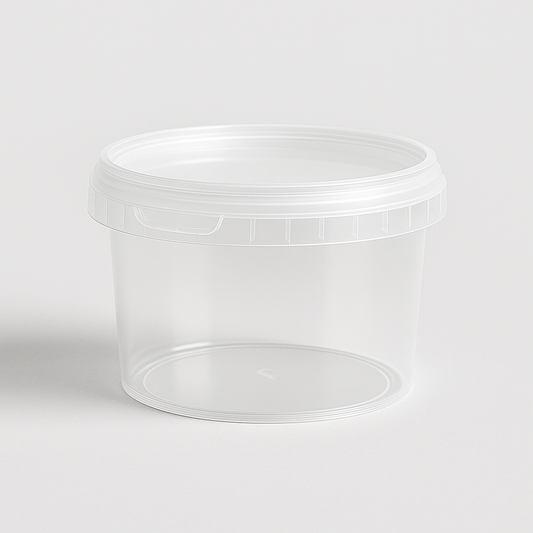 Runddose PP Ø 69 mm – 120 ml mit Deckel