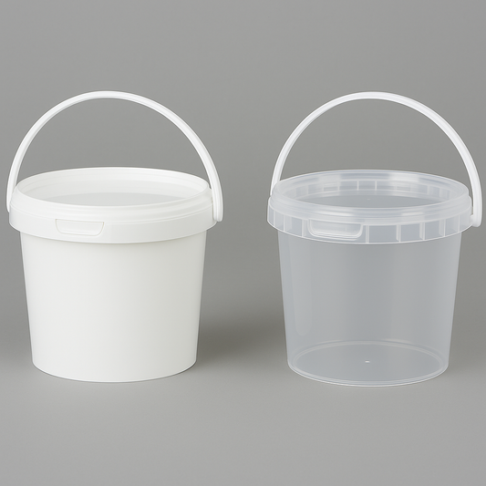 Runddose PP Ø 133 mm – 1180 ml mit Henkel und Deckel