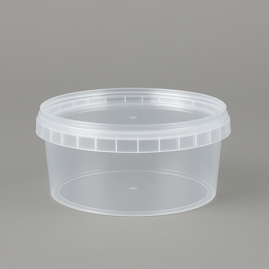Runddose PP Ø 118 mm – 480 ml mit Deckel